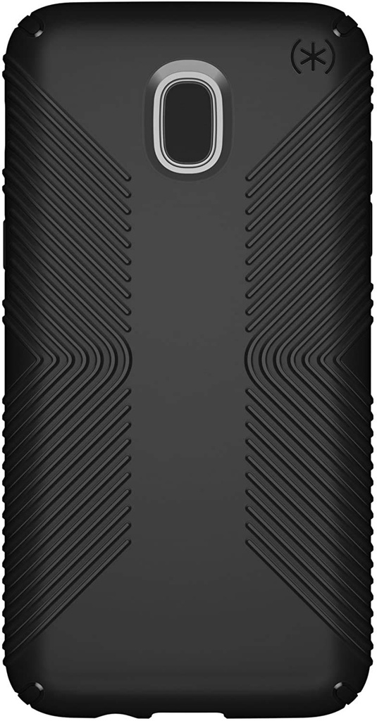 Speck Products Presidio Grip Samsung Galaxy J3 Case (Fits Verizon J3 V 3rd Gen, At&T Express Prime 3; Cricket Amp Prime 3, Sol 3; T-Mobile J3 Star), Black/Black
