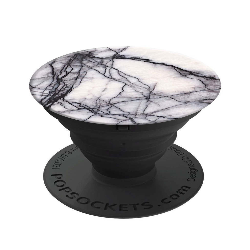 Popsockets: Collapsible Grip & Stand For Phones And Tablets - White Marble