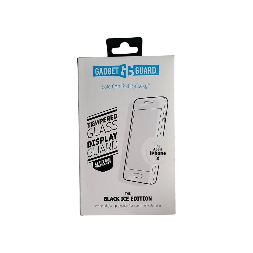 Gadget Guard - Black Ice Edition Tempered Glass Screen Guard For Apple Iphone 11 Pro/Xs/X - Clear