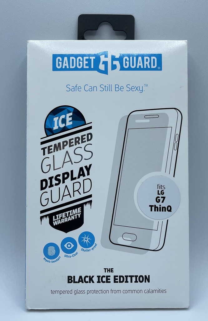 Black Ice Edition Tempered Glass Screen Guard For Lg G7 Thinq - Ggbixxc208lg09a