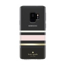 Kate Spade New York Protective Hardshell Case For Samsung Galaxy S9 - Multi Charlotte Stripe Black / Cream / Blush / Gold