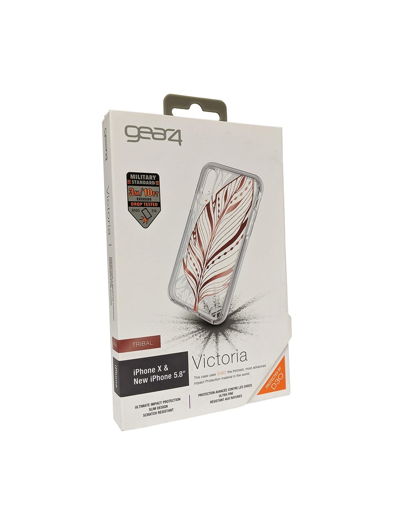 Gear4 D3o Victoria Case For Iphone X/Xs - Tribal Leaf