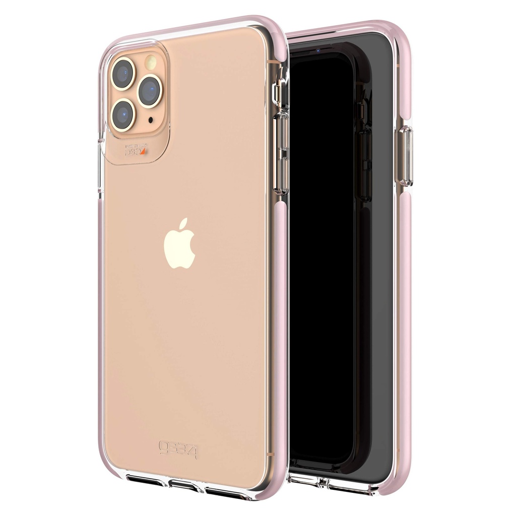 Gear4 Zagg Piccadilly Compatible With Iphone 11 Pro Max Case, Advanced Impact Protection With Integrated D3o Technology Phone Cover - Rose Gold