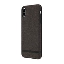 Incipio Carnaby Stylish Slim Protective Case For Iphone Xs Max (6.5") With Soft Premium Fabric And Anti-Slip Grip - Gray