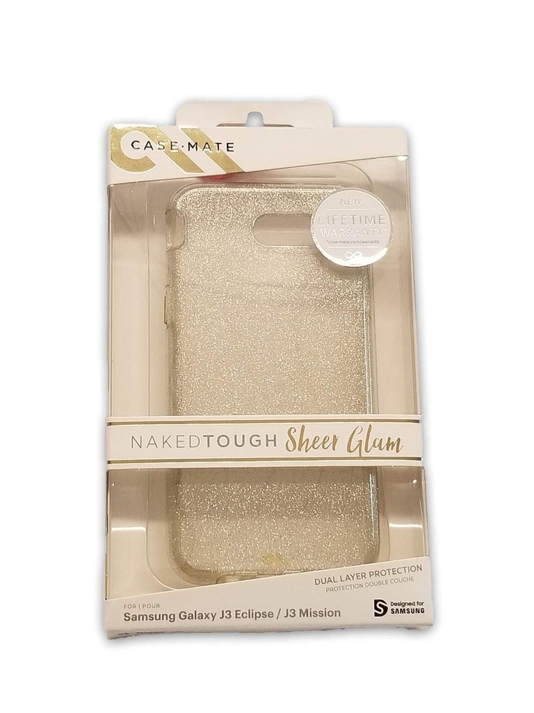 Case-Mate Samsung Galaxy J3 Sheer Glam Naked Tough Cases - Champagne
