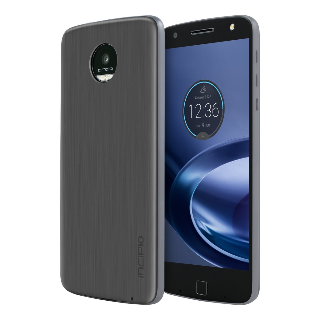 Moto Z Force Droid Case [Aluminum] Incipio Back Plate For Moto Z Force Droid Smartphone - Gunmetal