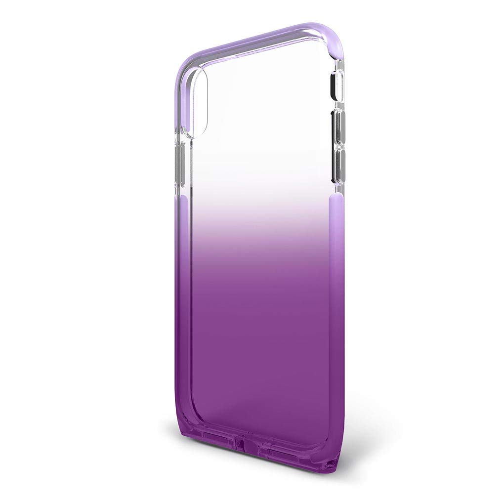 Bodyguardz - Harmony Case For Apple Iphone Xs/X (Clear/Purple), Extreme Impact And Scratch Protection For Iphone Xs/Iphone X (Amethyst)