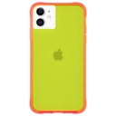 Case-Mate - Tough Neon - Case For Iphone 11 - Glowing Edge - 10 Ft Drop Protection - 6.1 Inch - Yellow/Pink Neon