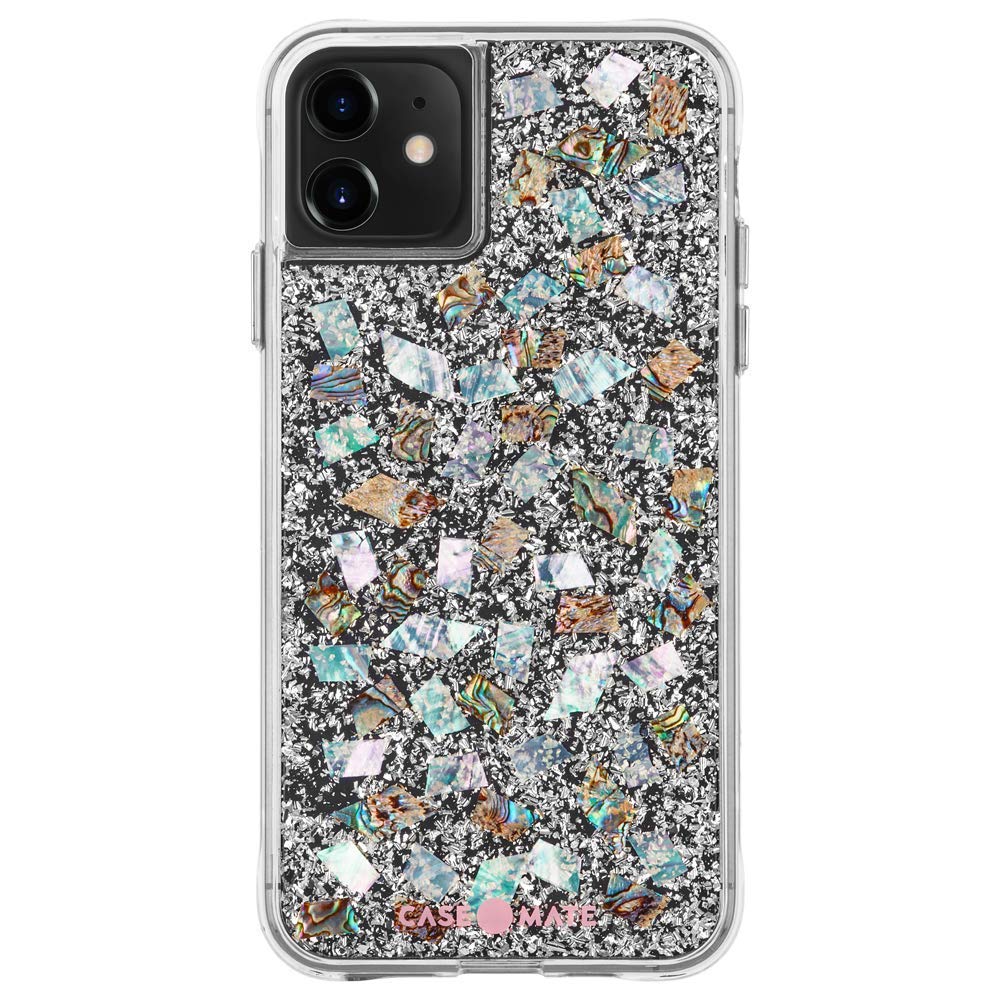 Case-Mate - Karat - Case For Iphone 11 - Real Mother Of Pearl & Silver Elements - 6.1 Inch - Mother Of Pearl