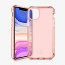 Itskins Spectrum Clear Protective Phone Case Compatible With Apple Iphone 11, Slim Hybrid Case, Anti-Yellowing, And Heavy Duty Shockproof Cover, Military Phone Case | Coral