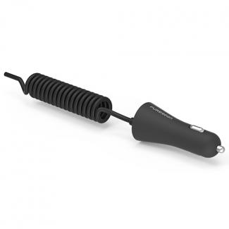 PUREGEAR CAR CHARGER + USB-A PORT FOR LIGHTNING - 24W - 7FT/2.1M