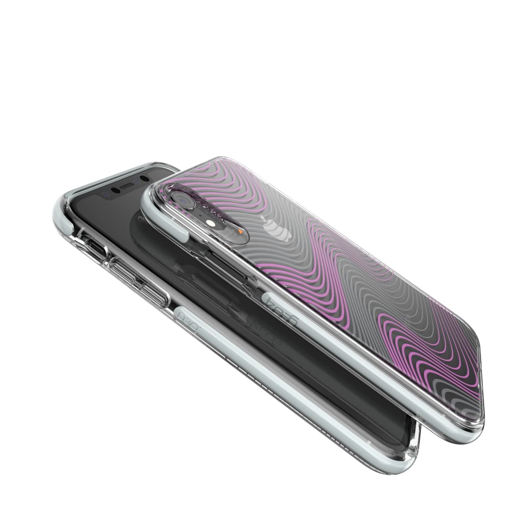 Gear4 Victoria D30 Case For Iphone Xr - Fabric (Purple/Clear)
