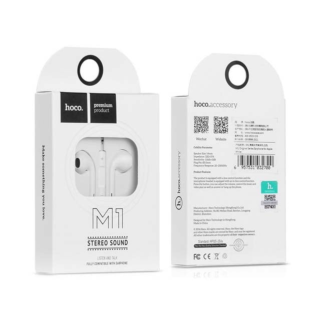 HOCO M1 JET BLACK STEREO SOUND WIRED