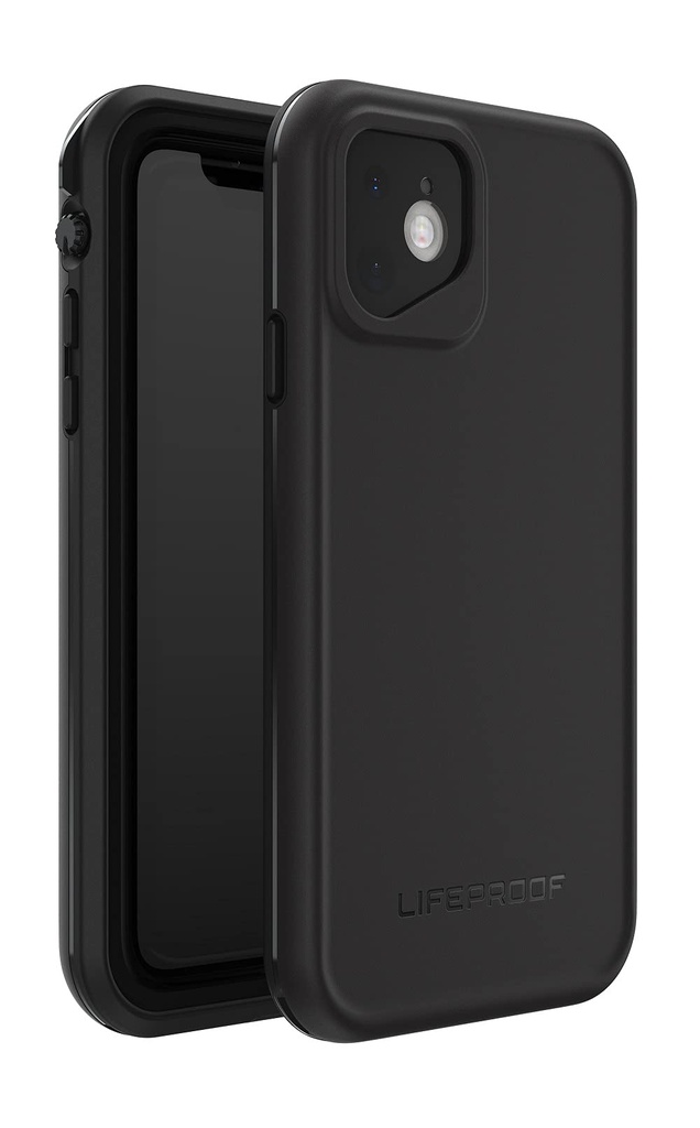 Lifeproof Iphone 11 Frē Series Case - Black, Waterproof Ip68, Built-In Screen Protector, Port Cover Protection, Snaps To Magsafe