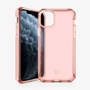 Itskins Spectrum Clear Protective Phone Case Compatible With Apple Iphone 11 Pro Max, Slim Hybrid Case, Anti-Yellowing, And Heavy Duty Shockproof Cover, Military Phone Case | Coral