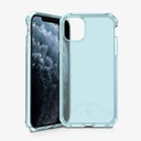 Itskins Spectrum Clear Protective Phone Case Compatible With Apple Iphone 11 Pro Max, Slim Hybrid Case, Anti-Yellowing, And Heavy Duty Shockproof Cover, Military Phone Case | Light Blue