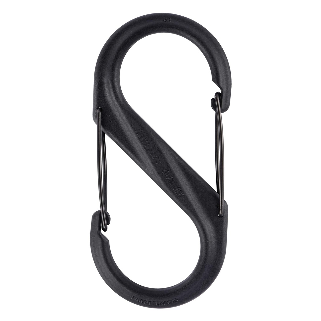 Carabiner Clip, 8 In., Glass Filled Nylon