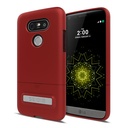 Seidio Surface Cell Phone Kickstand Case For Lg G5 - Retail Packaging - Dark Red/Black