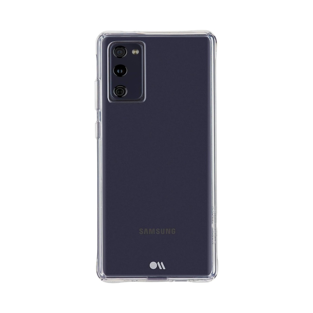 Case-Mate Samsung Galaxy S20 Fe Case - 6.5" Clear - With 10ft Drop Protection & Wireless Charging - Tough Series Case For Samsung S20 Fe - Anti Yellowing Lightweight Cover With Anti Scratch Technology