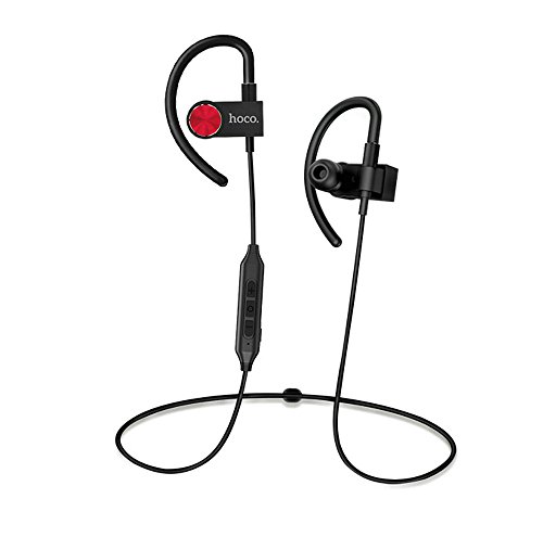HOCO ES5 BLUETOOTH HEADPHONES WIRELESS SPORT EARBUDS V4.1 NOISE CANCELLING EARPHONES W/MIC FOR RUNNING (BLACK)