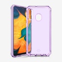 Itskins Spectrum Clear Protective Phone Case Compatible With Galaxy A20 / Galaxy A30, Slim Hybrid Case, Anti-Yellowing, And Heavy Duty Shockproof Cover, Military Phone Case - Light Purple