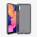 Itskins Spectrum // Clear Protective Phone Case Compatible With Galaxy A10e, Slim Hybrid Case, Anti-Yellowing, And Heavy Duty Shockproof Cover, Military Phone Case - Black