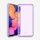 Itskins Spectrum Clear Protective Phone Case Compatible With Galaxy A10e, Slim Hybrid Case, Anti-Yellowing, And Heavy Duty Shockproof Cover, Military Phone Case - Light Purple