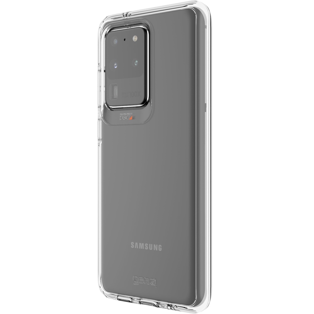 Zagg Gear4 Crystal Palace Designed For Samsung Galaxy S20 Ultra Case, Advanced Impact Protection By D3o - Clear