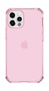 Itskins Spectrum Clear Protective Phone Case Compatible With Iphone 12/12 Pro, Slim Hybrid Case, Anti-Yellowing, And Heavy Duty Shockproof Cover, Military Phone Case | Light Pink