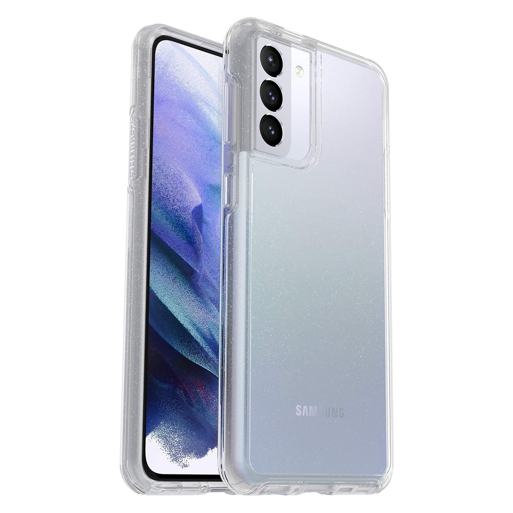 Otterbox Symmetry Clear Case For Samsung Galaxy S21+ 5g, Shockproof, Drop Proof, Protective Thin Case, 3x Tested To Military Standard, Antimicrobial Protection, Stardust