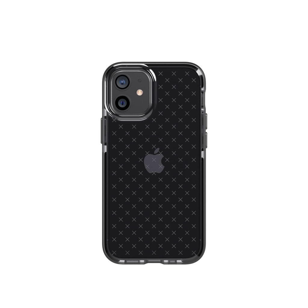 Tech21 Evo Check For Apple Iphone 12 Mini 5g With 12 Ft Drop Protection, Smokey/Black
