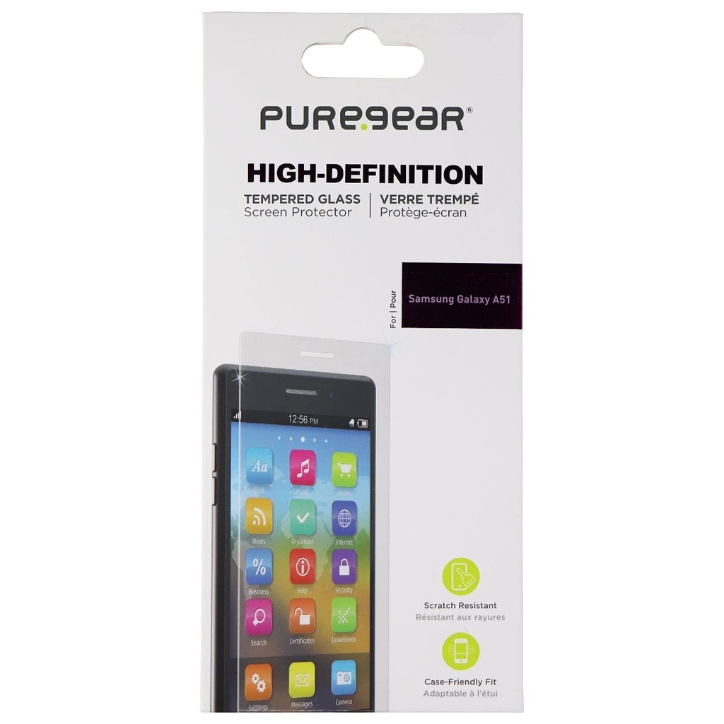 Puregear High-Definition Tempered Glass For Samsung Galaxy A51 - Clear