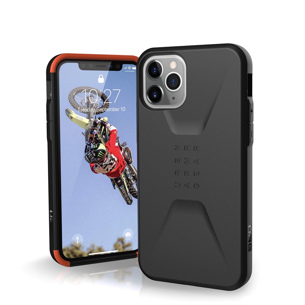 Urban Armor Gear Uag Designed For Iphone 11 Pro [5.8-Inch Screen] Civilian Feather-Light Rugged [Black] Military Drop Tested Iphone Case
