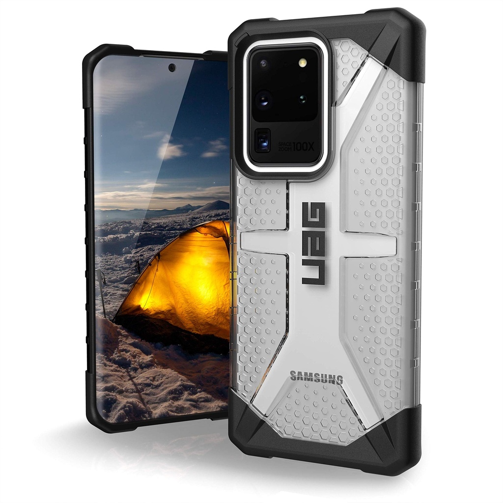 Urban Armor Gear Uag Samsung Galaxy S20 Ultra Case [6.9-Inch Screen] Plasma [Ash] Rugged Translucent Ultra-Thin Military Drop Tested Protective Cover