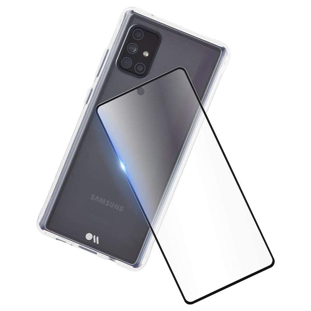 Case-Mate - Samsung Galaxy A71 5g Uw Case + Glass Screen Protector Bundle - Tough - Black