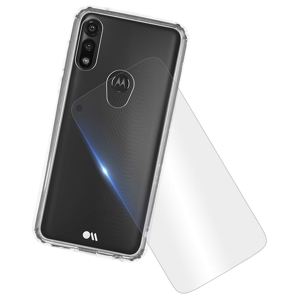 Case-Mate - Case For Motorola Moto E7 - Protection Pack - Tough Clear Case & Screen Protector