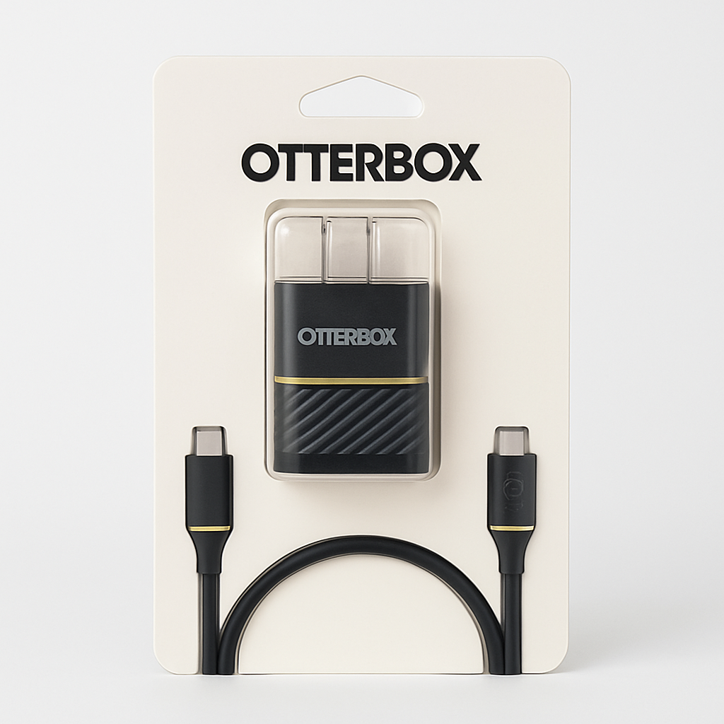 Otterbox Usb-C To Usb-C Fast Charge Wall Charging Kit 18w - Black Shimmer