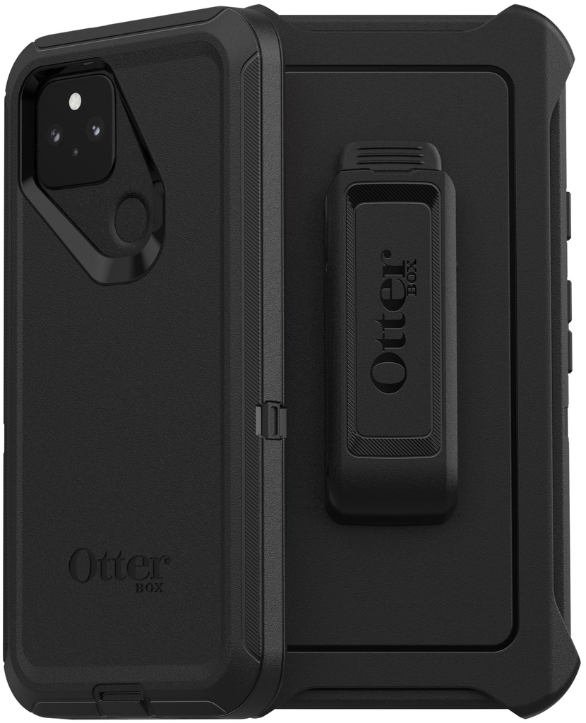 Otterbox Defender Series Case & Holster For Google Pixel 5 - Black