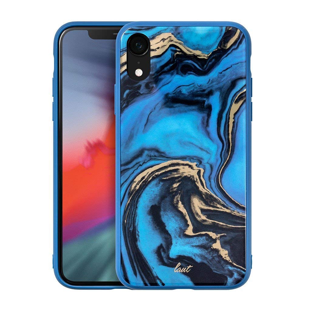 Laut - Mineral Glass For Iphone Xr | 9h Super Tough Tempered Glass | Anti-Scratch | Compatible With Wireless Chargers (Mineral Blue)