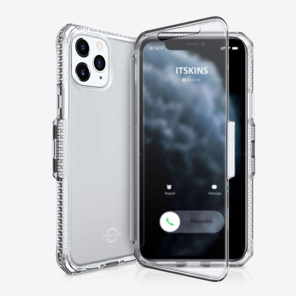 Itskins Spectrum Vision Clear Protective Phone Case Compatible With Iphone 11 Pro, Slim Hybrid Case, Anti-Yellowing, And Heavy Duty Shockproof Cover, Military Phone Case | Transparent