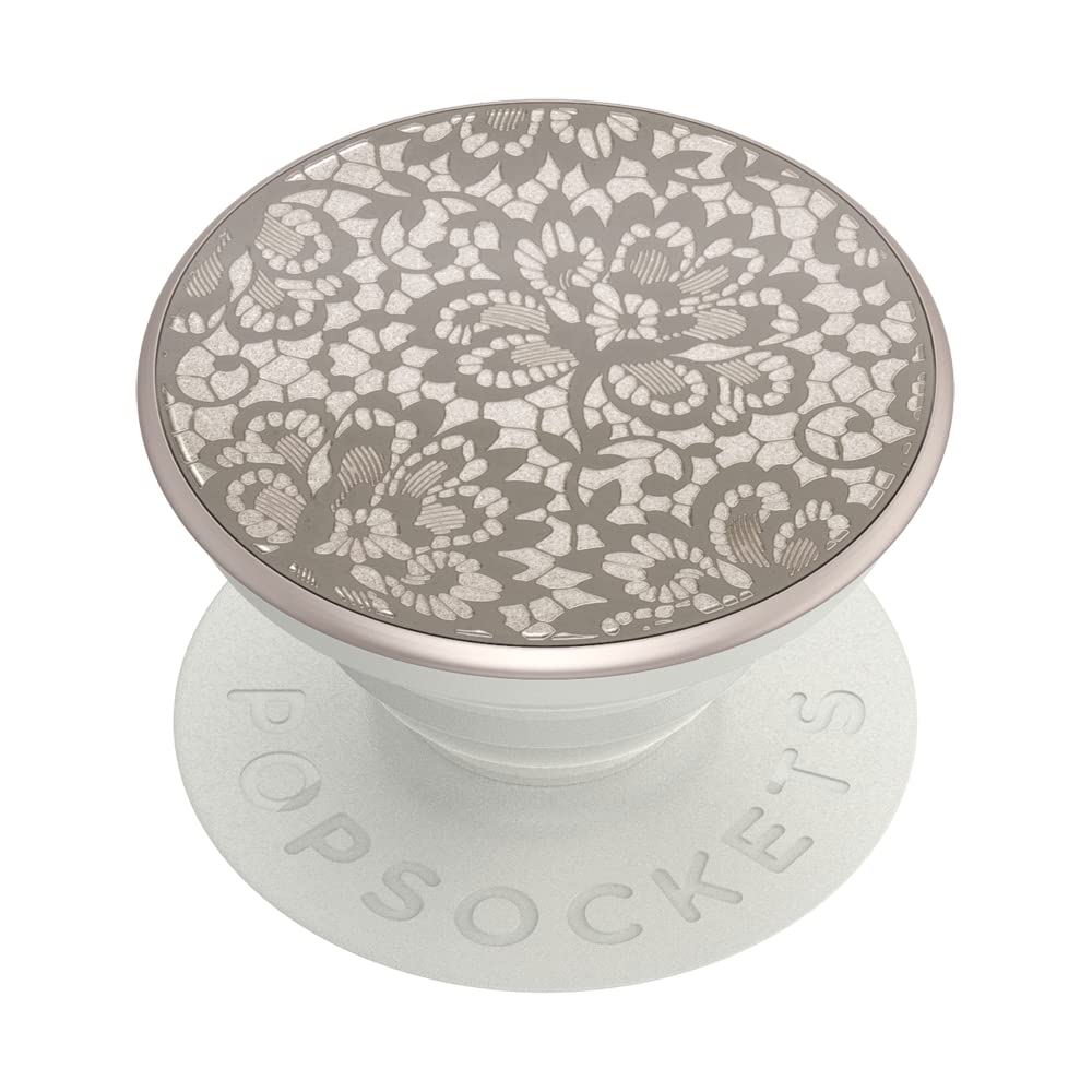​​​​Popsockets Phone Grip With Expanding Kickstand, Popsockets For Phone - Lasercut Metal Floral Lace