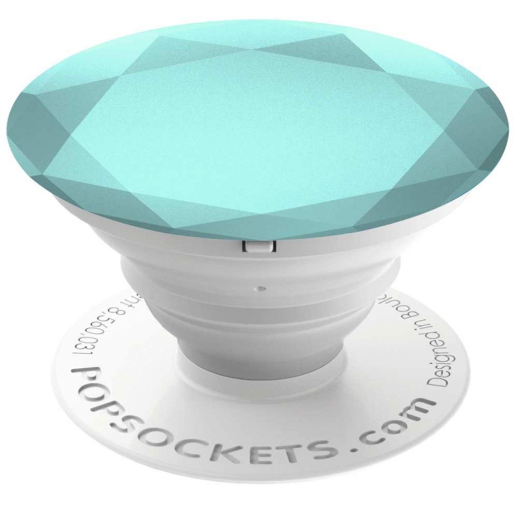 Popsockets: Collapsible Grip & Stand For Phones And Tablets - Metallic Diamond Fuchsia