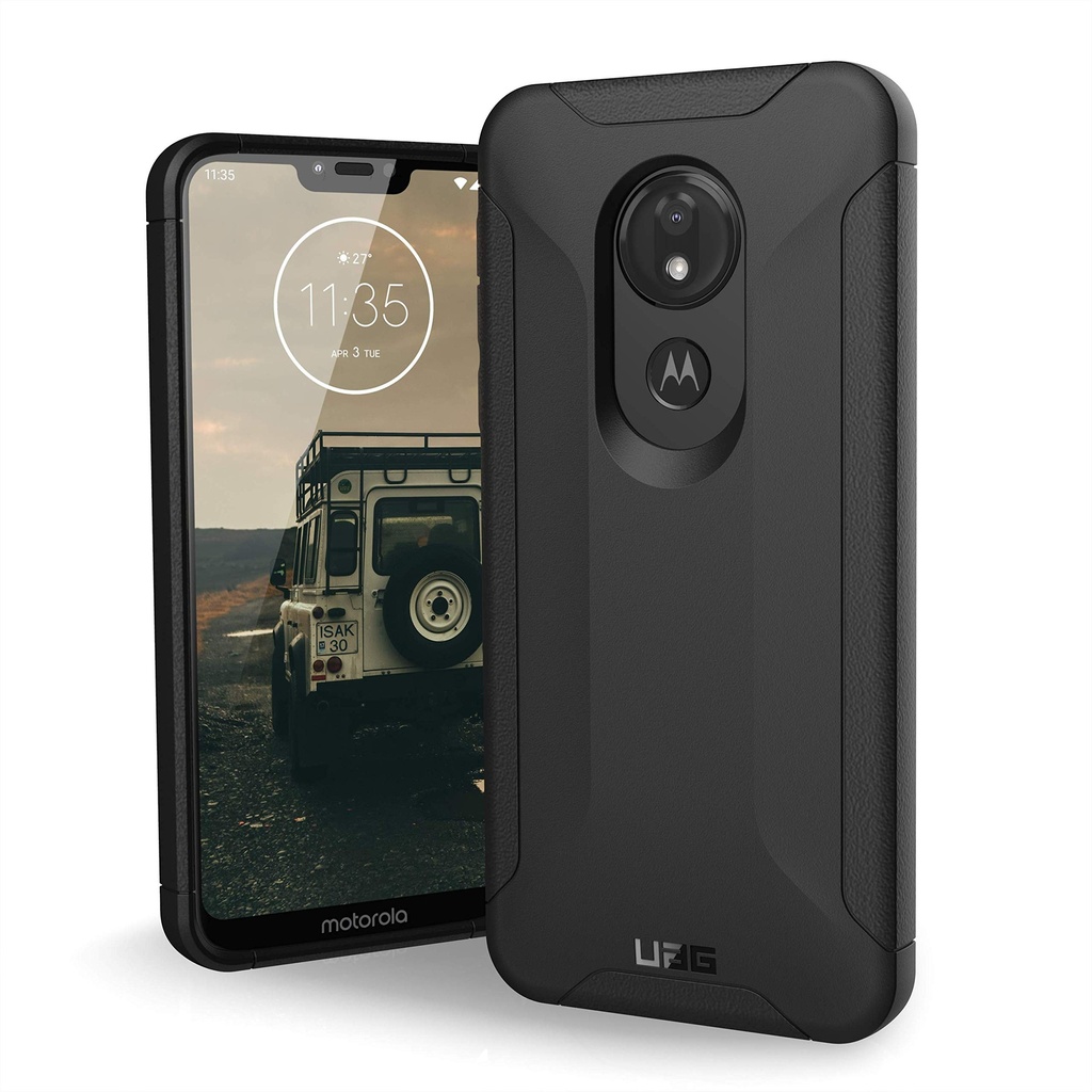 Urban Armor Gear Uag Made For Moto G7 Power Scout Feather-Light Rugged [Black] Military Drop Tested Phone Case