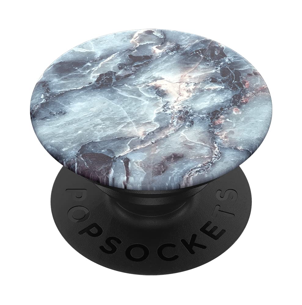 Popsockets Phone Grip With Expanding Kickstand, Marble Popgrip - Blue Marble