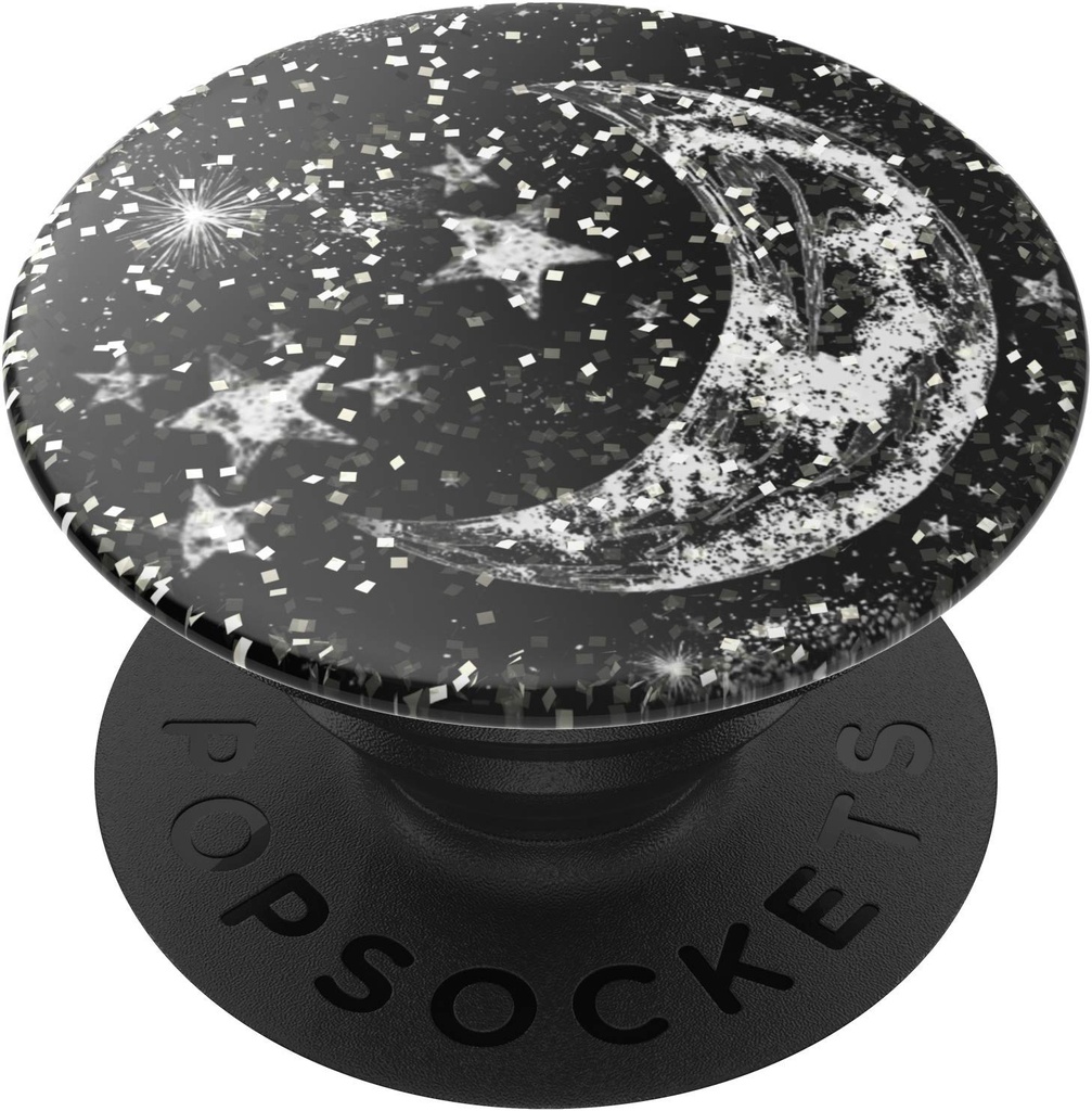 Popsockets: Popgrip Expanding Stand And Grip With A Swappable Top For Phones & Tablets - Glitter Moon Shadow