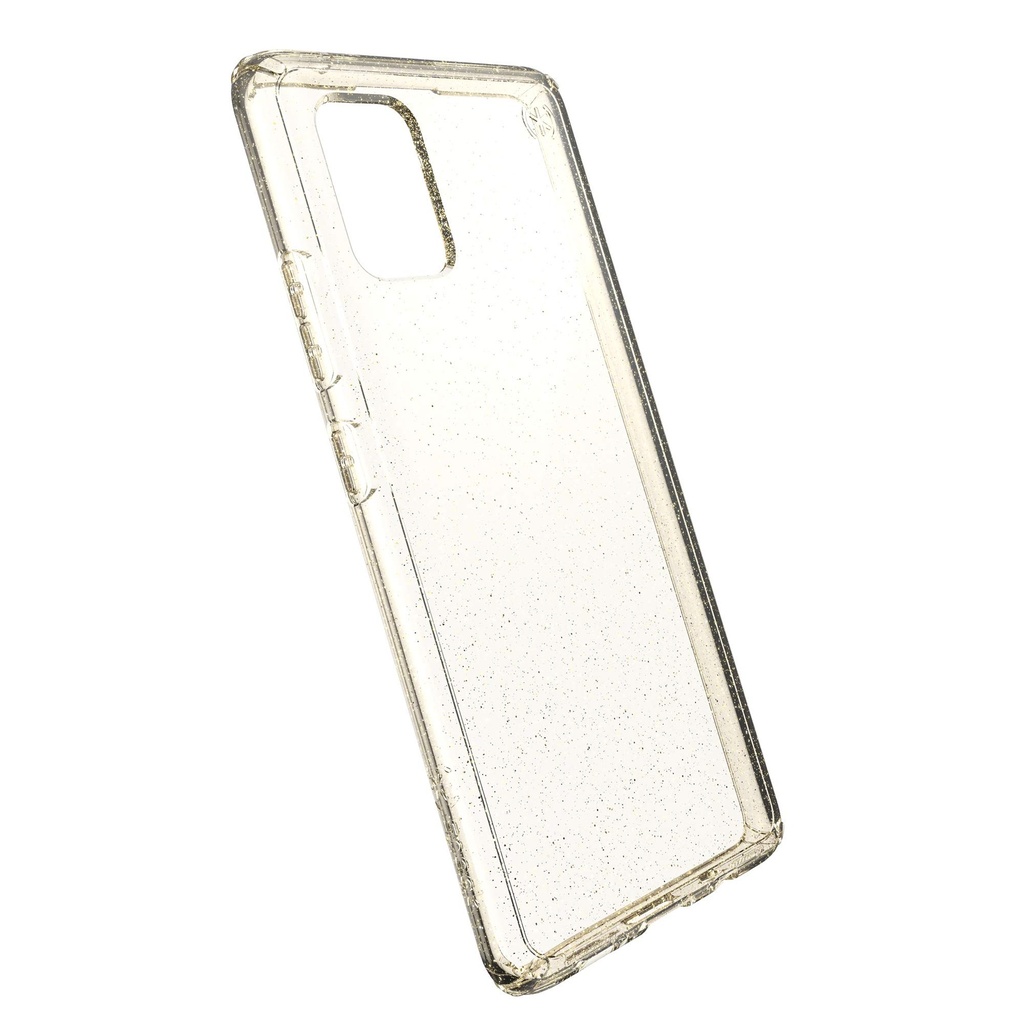 Speck Products Presidio Exotech Samsung Galaxy A71 5g Case, Clear With Gold Glitter, 137269-6015