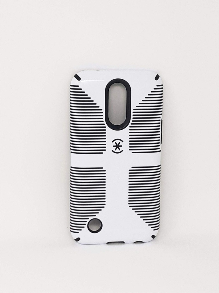 Speck Products Candyshell Grip Cell Phone Case For Lg K20 V - White/Black