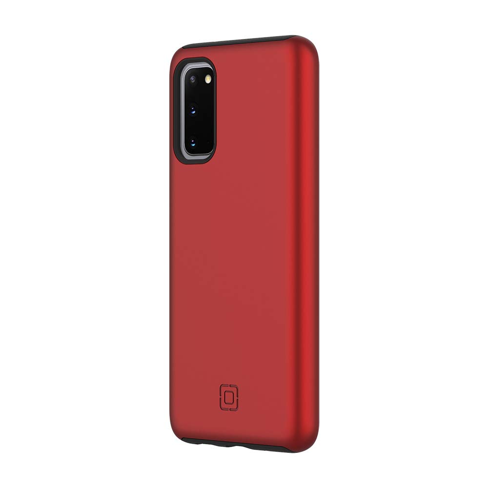 Incipio Dualpro Case Compatible With Samsung Galaxy S20 - Iridescent Red/Black