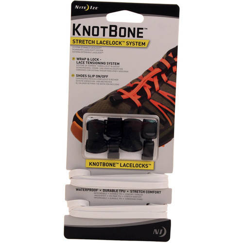 Nite Ize Knotbone Stretch Lacelock System, White