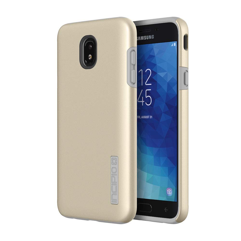 Incipio Dualpro Case Compatible With Samsung Galaxy J7/J7 V/J7 Star - Iridescent Champagne/Gray
